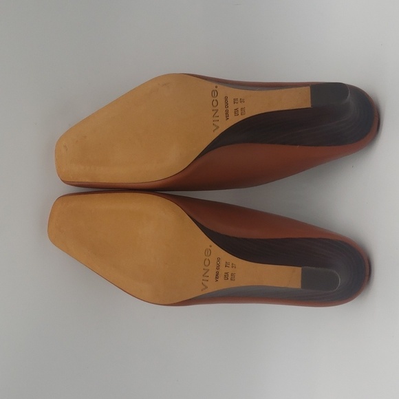 1149- Vince Benita Women's Mules Genuine Leather Size 7 M NWT - Picture 8 of 11